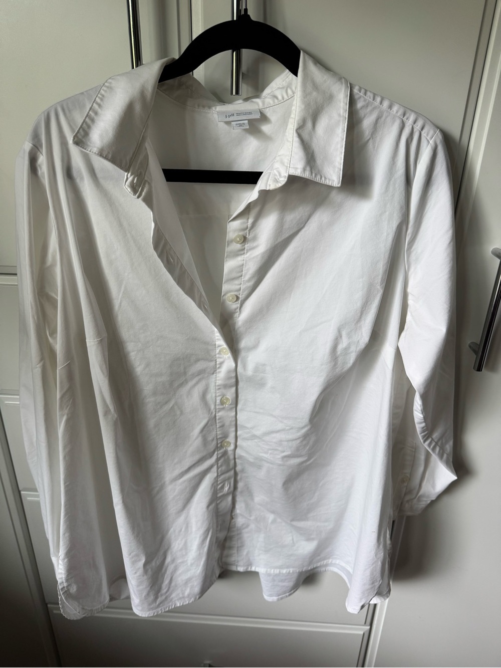 White Button-Up Cotton Shirt